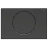 Image de Plaque de fixation Geberit Sigma10 pour rinçage et arrêt de la chasse deau, Couleur: laqué noir mat, revêtement easy-to-clean/noir