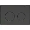 Image de Geberit Plaque de commande Omega20, pour rinçage 2 volumes, Couleur: noir/noir mat