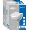 Image de Geberit WC suspendu, chasse profonde Renova 6 l, sans bride, avec abattant, blanc
