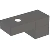 Image de Geberit VariForm meuble sous-lavabo à poser, trois tiroirs, surface de rangement, siphon, largeur 120 cm, 501.184.00.1, Couleur: blanc