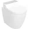 Image de Geberit WC-complet AquaClean Tuma Comfort avec WC sur pied, bas, acier inoxydable brossé