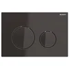 Image de Plaque de commande Geberit Sigma21, pour rinçage à 2 quantités, couleur métal noir chromé, Couleur: noirchromé/noir