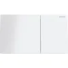 Image de Geberit 115.622.SI.1 SIGMA70 PLAQUE X CASSET.Verre/BCO, Verre Blanc