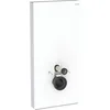 Image de Geberit Monolith PLUS module sanitaire pour WC suspendu, 101 cm, entrée deau latérale, avec tubulure de raccordement, 131.222.SI.7, Couleur: Verre blanc