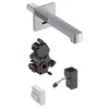 Image de Robinetterie de lavabo Geberit Brenta, saillie 170mm, avec mitigeur thermostatique, alimentation au réseau, pour boîtier de fonction encastré, 116.277.21.1, Couleur: Chromé brillant
