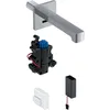 Image de Robinetterie de lavabo Geberit Brenta, saillie 220mm, avec mitigeur thermostatique, alimentation par pile, pour boîtier de fonction encastré, 116.298.21.1, Couleur: Chromé brillant