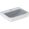 Image de Geberit Renova Plan, lavabo, 55x44 cm, 1 trou pour robinet, sans trop-plein, 501633, 501.633.00.1, Couleur: blanc mat