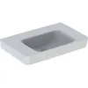 Image de Geberit Renova Plan, lavabo avec tablette, 75x48 cm, sans trou pour robinetterie, sans trop-plein, 501697, 501.697.00.1, Couleur: blanc mat