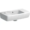 Image de Keramag Renova Compact lave-mains, saillie courte, 450x250mm, avec étagère sur la droite; Coloris: Blanc