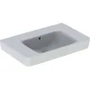 Image de Geberit Renova Plan, lavabo avec tablette, 75x48 cm, sans trou pour robinetterie, avec trop-plein, 501696, 501.696.00.1, Couleur: blanc mat