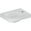 Image de Geberit iCon Light lave-mains, 38 cm x 28 cm, avec trou de robinetterie à droite, sans trop-plein, tablette à droite, 501830, Couleur: blanc