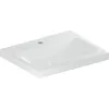 Image de Geberit iCon Light lavabo, 60 cm x 48 cm, avec trou pour robinetterie, sans trop-plein,501834, 501.834.00.6, Couleur: blanc