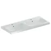 Image de Geberit iCon Light lavabo double, 120 cm x 48 cm, avec 2 trous pour robinets, avec trop-plein,501838, 501.838.00.2, Couleur: blanc