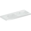 Image de Geberit Double vasque iCon 120x48 cm, sans robinet, avec trop-plein, blanc KeraTect