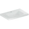 Image de Geberit Lavabo iCon Light 75x48 cm, HL mi, sans trop-plein, avec tablette, blanc