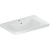 Image de Geberit Lavabo iCon Light 90x48 cm, évacuation horizontale, avec trop-plein, avec tablette, blanc