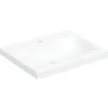 Image de Geberit iCon Light lavabo à poser, 60 cm x 48 cm, avec trou pour robinetterie, sans trop-plein,501847, 501.847.00.5, Couleur: blanc