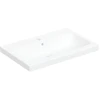 Image de Geberit Lavabo à poser iCon 75x48 cm, évacuation horizontale milieu, avec trop-plein, sans plan de travail, blanc