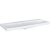 Image de Geberit Lavabo Acanto 120x48,2 cm, avec trop-plein, robinetterie droite + gauche, blanc