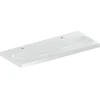 Image de Geberit Lavabo Acanto 120x48,2 cm, sans trop-plein, mitigeur droite + gauche, blanc