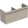 Image de Geberit Renova Plan Meuble sous-lavabo Double avec 2 tiroirs, 122,1x60,6x44,6cm, 501912, 501.912.00.1, Couleur: Blanc/laqué Brillant