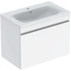 Image de Geberit Ensemble meuble lavabo Renova Plan 80x62,2x48 cm, corps/fr. blanc brillant, lavabo blanc