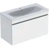 Image de Geberit Renova Plan Set avec lavabo et armoire basse, 1 tiroir, 100x62,2x48cm, 501917, 501.917.01.1, Couleur: blanc