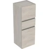 Image de Geberit Armoire haute Renova Plan 39x105x36cm, 2 portes, 1 tiroir, blanc, structuré
