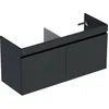Image de Geberit Renova Plan Meuble sous-lavabo Double avec 2 tiroirs, 122,1x60,6x44,6cm, 501912, 501.912.JK.1, Couleur: Lava/laqué Mat