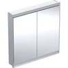 Image de Geberit Armoire miroir One 90x90x15 cm, AL anodisé, avec ComfortL, 2 portes