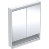 Image de Geberit Armoire miroir One 75x90x15 cm, avec éclairage, miroir N + ComL, 2 portes