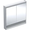 Image de Geberit Armoire miroir One 90x90x15cm, AL el, avec N + ComL, 2 portes