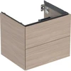 Image de Geberit Meuble sous lavabo One 59,2x50,4x47 cm, chêne/bois Mela, 2 tiroirs