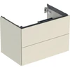 Image de Geberit Meuble sous-lavabo One 74x50,4x47cm, sable-gris/l hg, 2 tiroirs