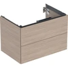 Image de Geberit Meuble sous lavabo One 74x50,4x47cm, chêne/bois mélaminé, 2 tiroirs