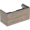 Image de Geberit Meuble sous lavabo One 103,6x50,4x47 cm, N hêtre/Mélaminé, 2 tiroirs
