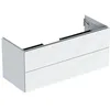 Image de Keramag Geberit One Armoire sous lavabo, 2 tiroirs, 118,4x50,4x47cm, 505.265.00.; Coloris: laqué Blanc Brillant