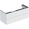 Image de Geberit Meuble sous-lavabo One 118,4x50,4x47 cm, blanc/laqué, 2 tiroirs