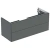 Image de Keramag Geberit One Armoire sous lavabo, 2 tiroirs, 118,4x50,4x47cm, 505.265.00.; Coloris: Laque de Lave Matte