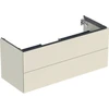 Image de Geberit Meuble sous lavabo One 118,4x50,4x47 cm, sable-gris/l hg, 2 tiroirs