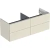 Image de Keramag Geberit One, Meuble sous lavabo à Poser, 4 tiroirs, 133,2x50,4x47cm, 505.266.00.; Coloris: laqué Gris Sable Brillant