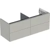 Image de Keramag Geberit One, Meuble sous lavabo à Poser, 4 tiroirs, 133,2x50,4x47cm, 505.266.00.; Coloris: Greige laqué Mat