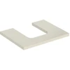 Image de Geberit Plan de lavabo One 60x3x47 cm, sable-gris/l hg, découpe avec