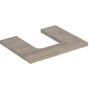 Image de Geberit Plan de vasque One 60x3x47 cm, N ép./bois mélaminé, AS mit.