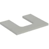 Image de Geberit Plan de lavabo One 60x3x47cm, greige/laqué m, AS mit.