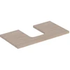 Image de Geberit Plan de lavabo One 75x3x47 cm, chêne/bois mélaminé, avec découpe