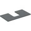 Image de Geberit Plan de lavabo One 90x3x47 cm, lava/laqué m, découpe incl.