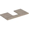 Image de Geberit Plan vasque One 90x3x47 cm, N ép./bois mélaminé, avec AS