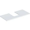 Image de Geberit Plan de lavabo One 105x3x47cm, blanchi, découpe centrale