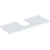 Image de Geberit Plan de lavabo One 120x3x47 cm, blanc laqué, découpe centrale